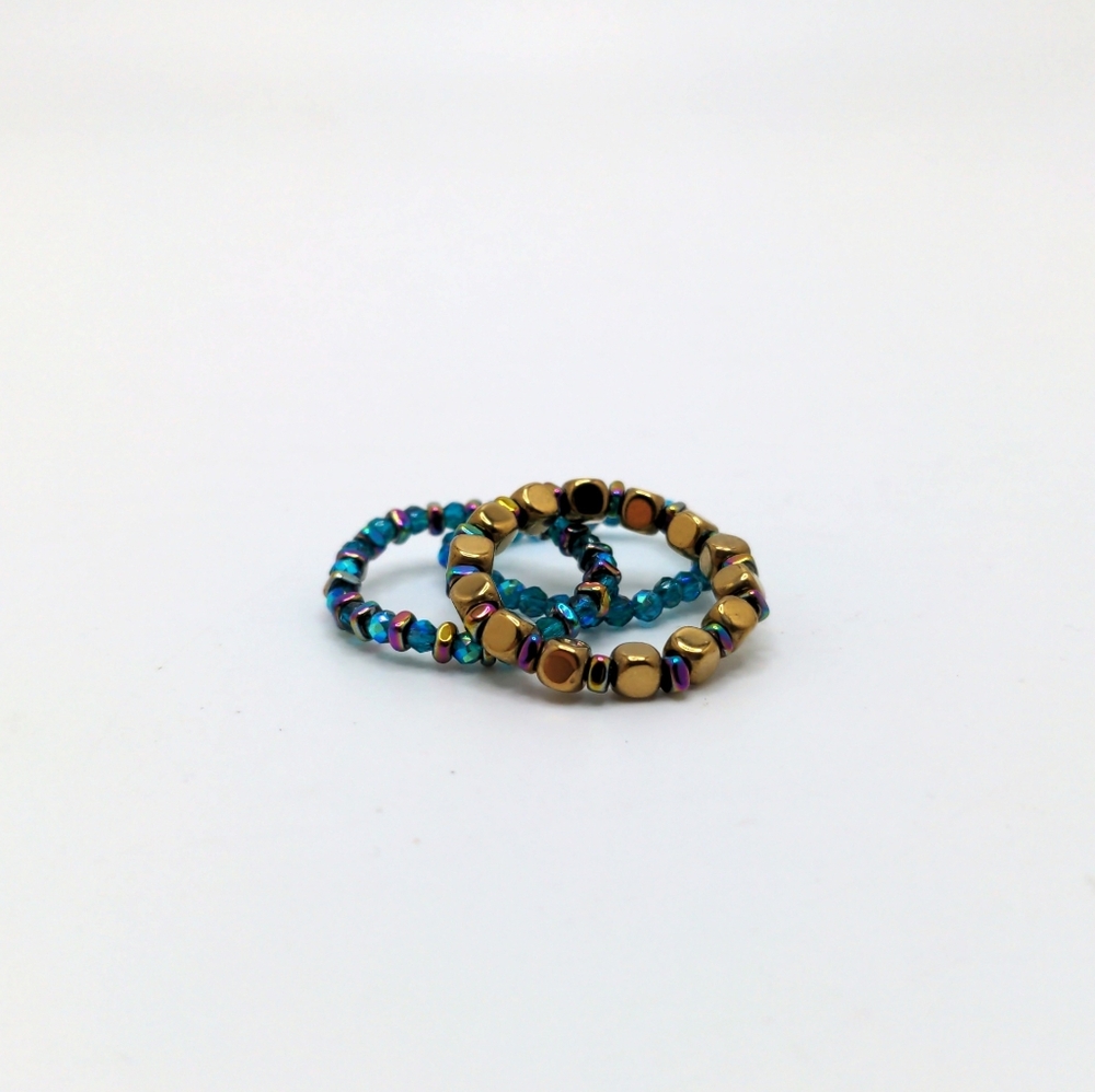 Colorful Stacked Ring Set
